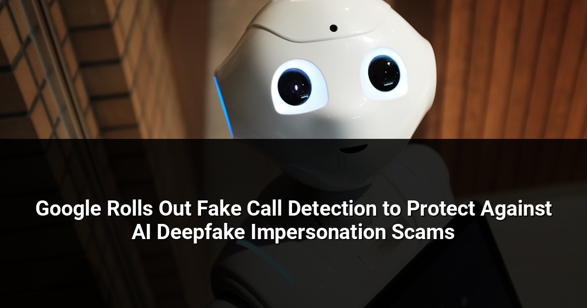 Google Rolls Out Fake Call Detection to Protect Against AI Deepfake Impersonation Scams